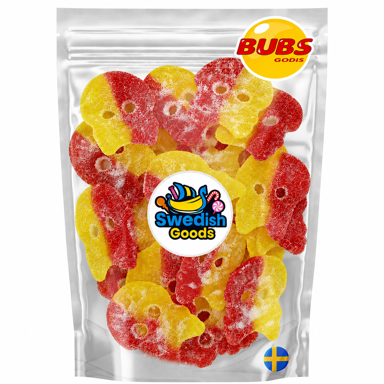 giant bubs sour skulls BUBS Lemon Raspberry SKALLE Skulls - Image 1